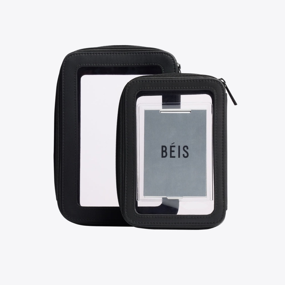 Beis In Flight Cosmetic Set in Black